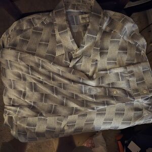 Armani Collezioni Black and White Dress Shirt